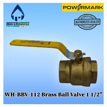 WATERHOUSE WH-BBV-112 Brass Ball Valve 1 1/2