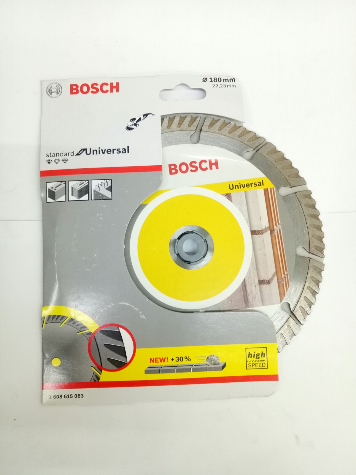 BOSCH 2608615063 Diamond Cutting Blade for Concrete, Tiles, Stone 180mm