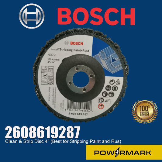 BOSCH 2608619287 Clean & Strip Disc 4" (Best for Stripping Paint and Rus)