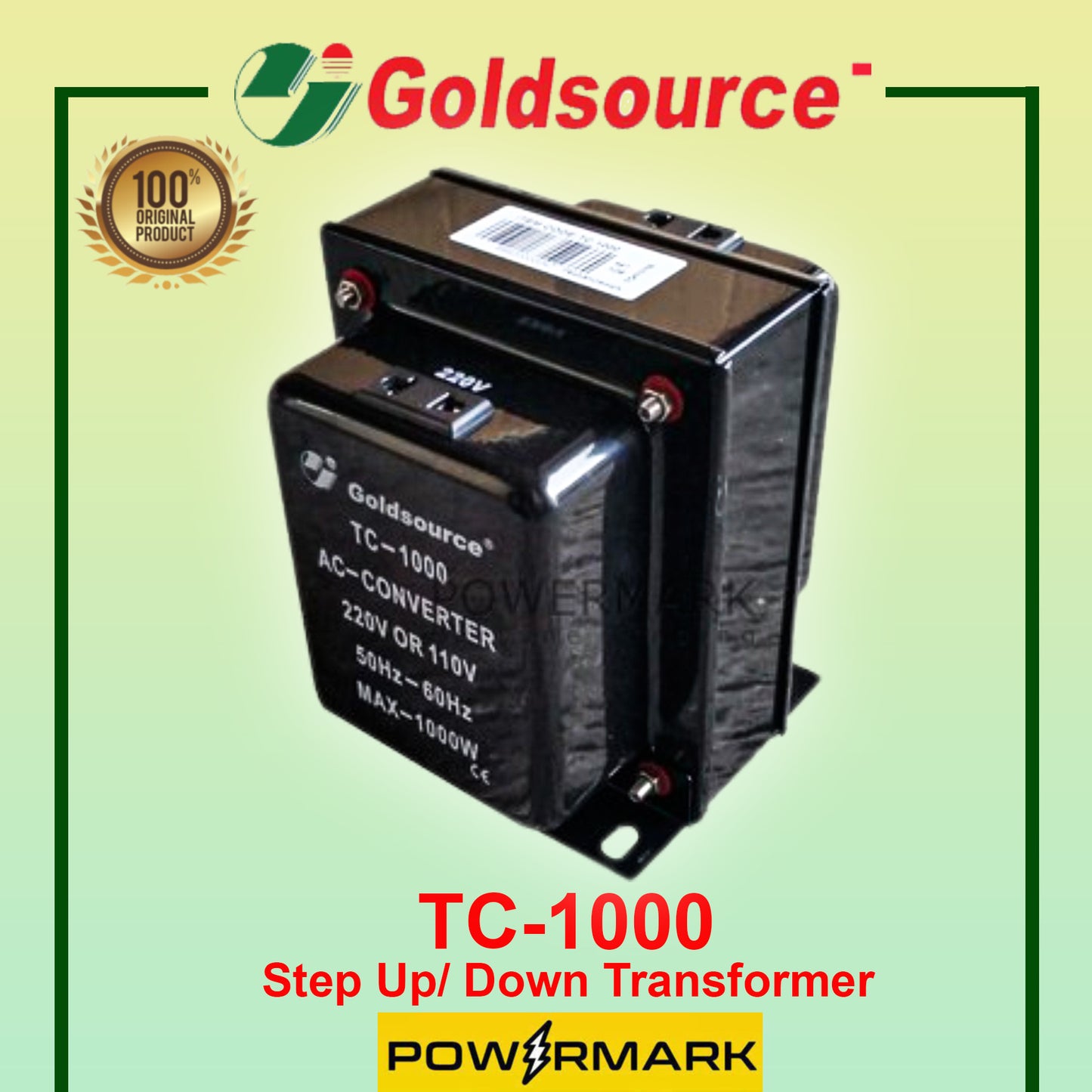 Goldsource TC-1000 Step Up/ Down Transformer