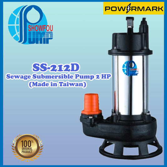 Showfou SS-212D Sewage Submersible Pump 2 HP (Made in Taiwan)