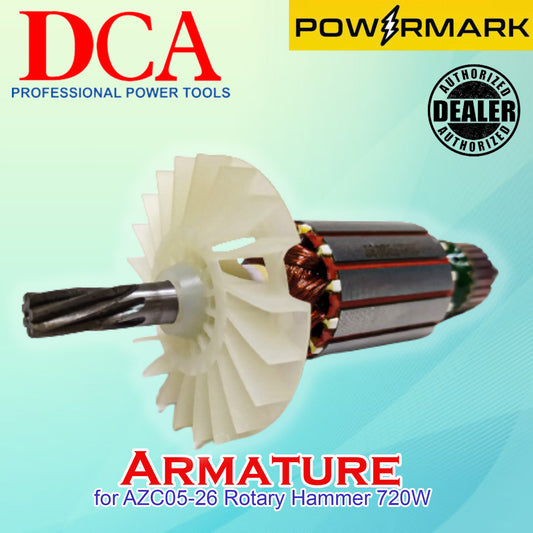 DCA Armature for AZC05-26 Rotary Hammer 720W
