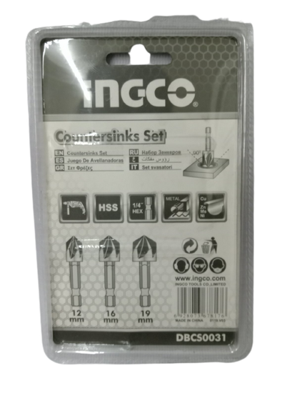 INGCO DBCS0031 Countersinks Set (3pcs.)