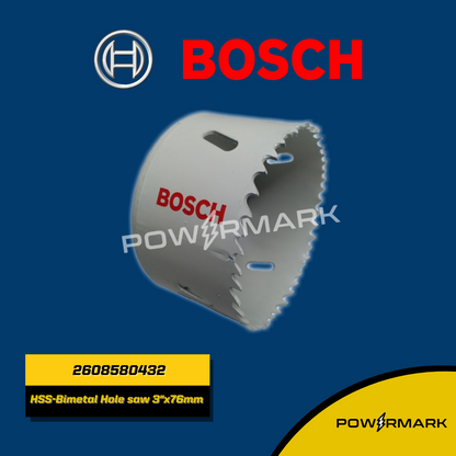 BOSCH 2608580432 HSS-Bimetal Hole Saw 3" x 76 mm