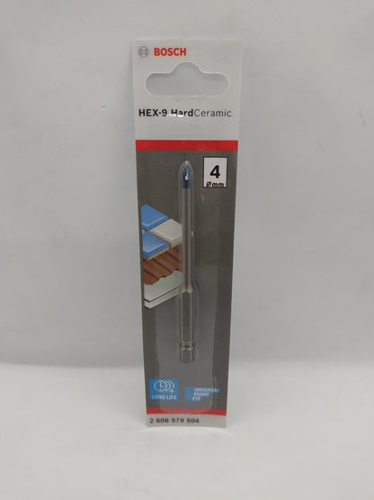 BOSCH 2608579504 Tile Drill Bit HEX-9 HardCer 4X90