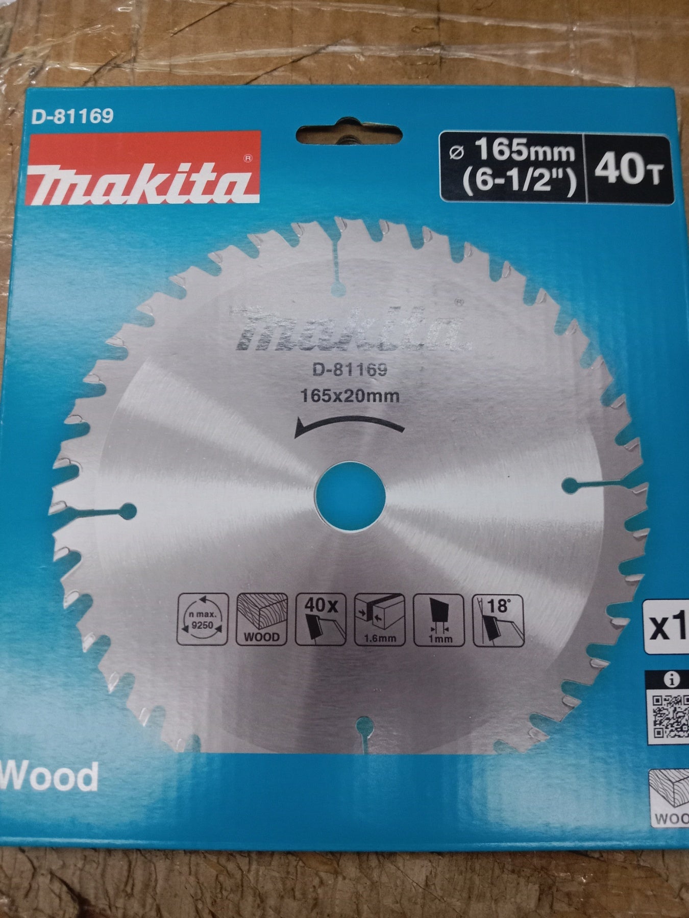 MAKITA D-81169 Circular Saw Blade for Wood 40T (new model)