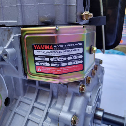 YAMMA YM186F-M Air Cooled Diesel Engine 10 HP ( Marine Pulley)