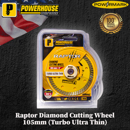 POWERHOUSE Raptor Diamond Cutting Wheel 105mm (Turbo Ultra Thin)