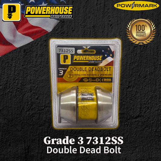 POWERHOUSE Grade 3 7312SS Double Dead Bolt