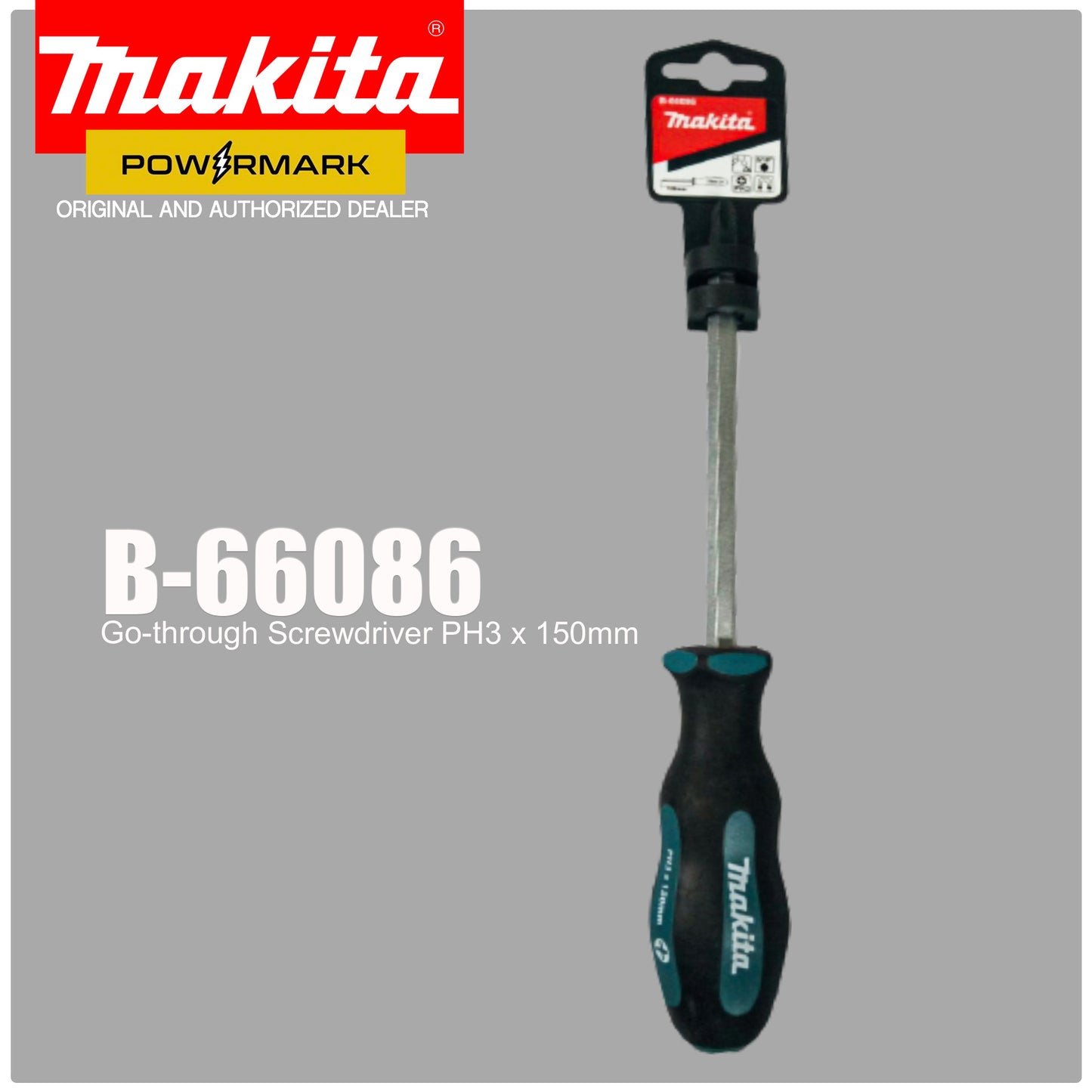 MAKITA B-66086 – Go-through Screwdriver PH3 x 150mm