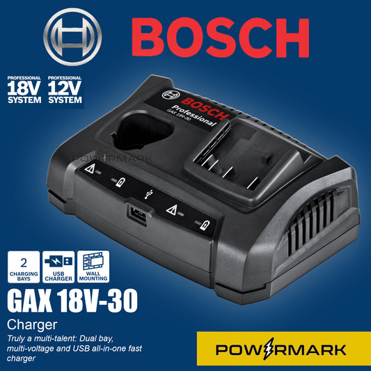 BOSCH GAX 18V-30 Multi-Voltage Charger