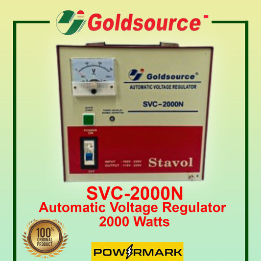 GOLDSOURCE SVC-2000N Automatic Voltage Regulator 2000 Watts
