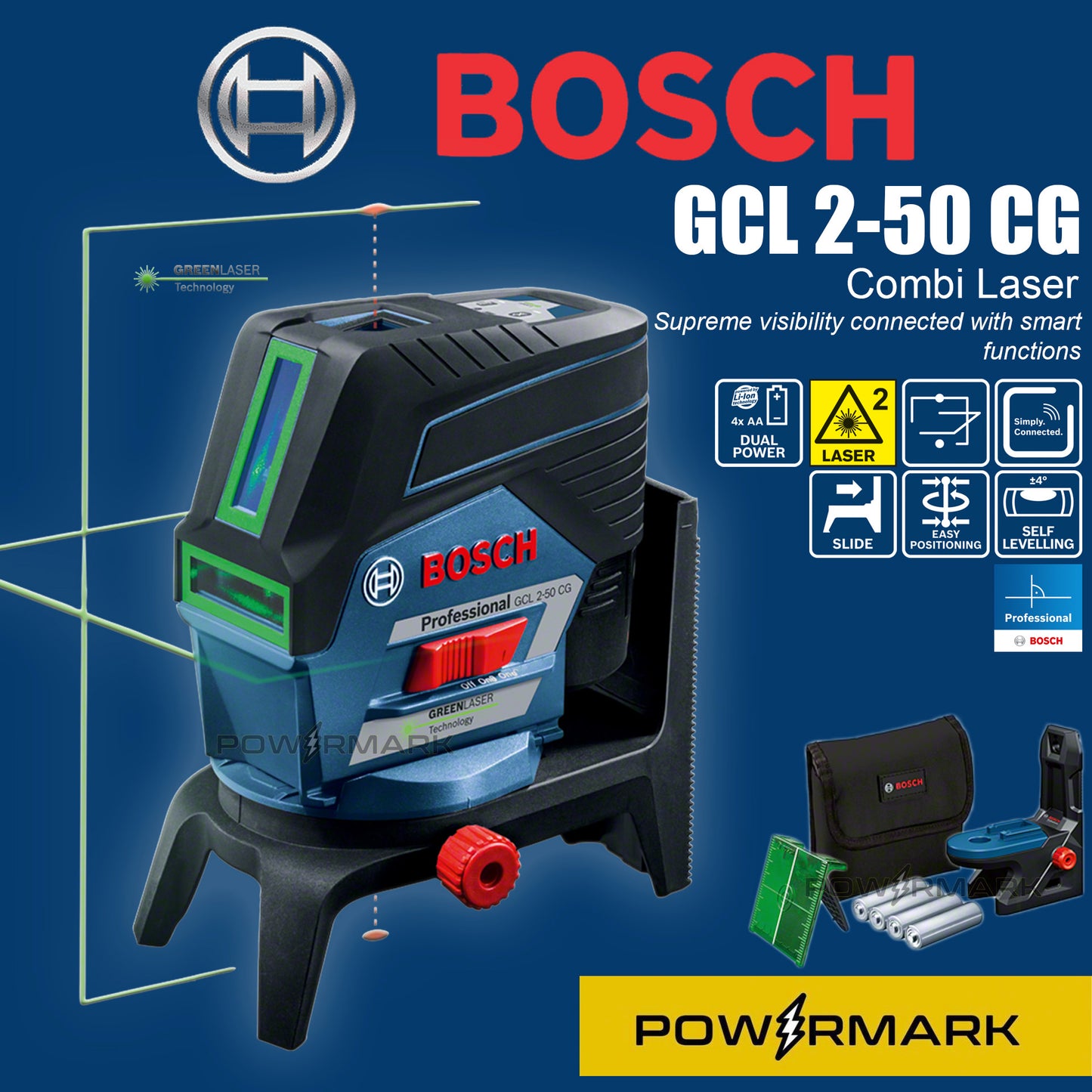 BOSCH GCL 2-50 CG  Combi Laser