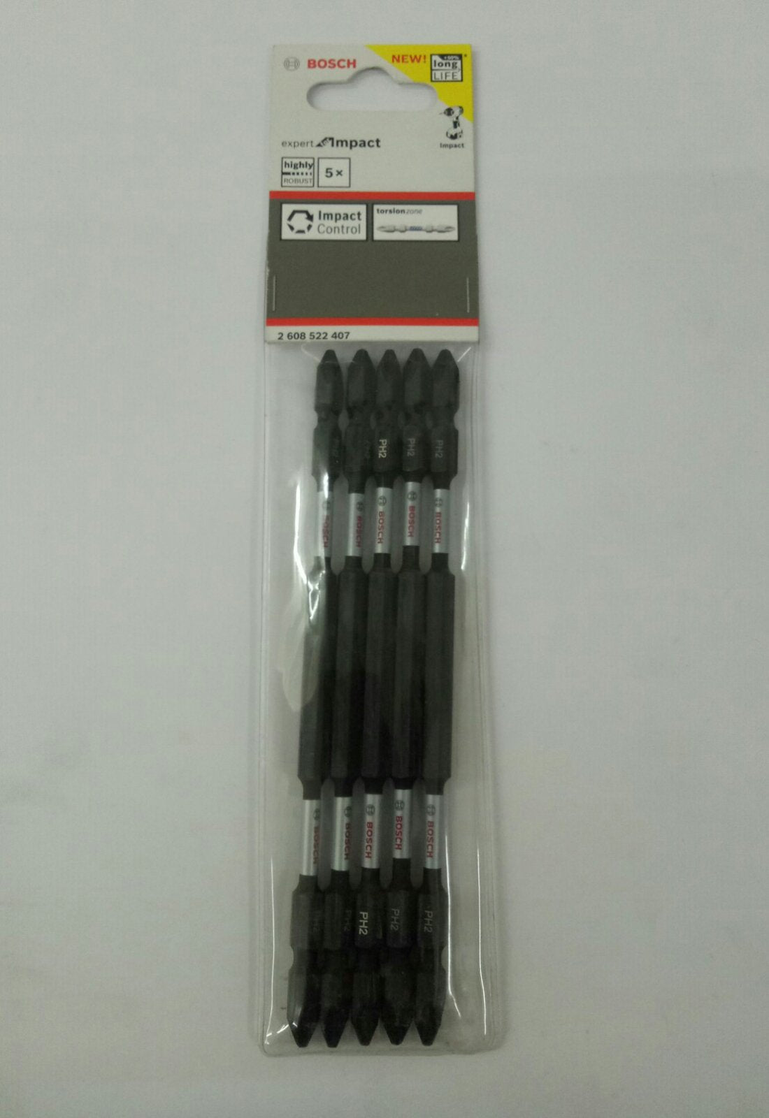 BOSCH 2608522407 Screwdriver Bit Set - PH2 150mm