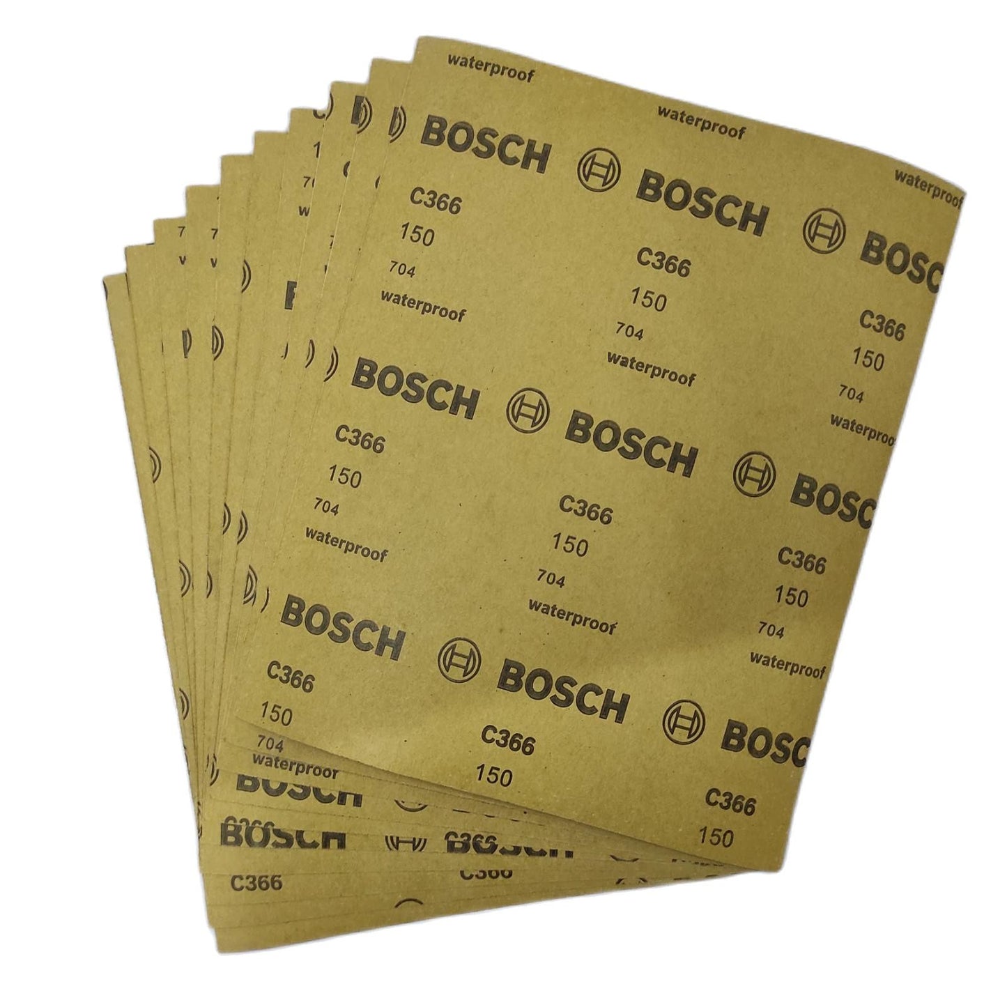 BOSCH 2608621313 Grit 150 Sanding Paper (10pcs)