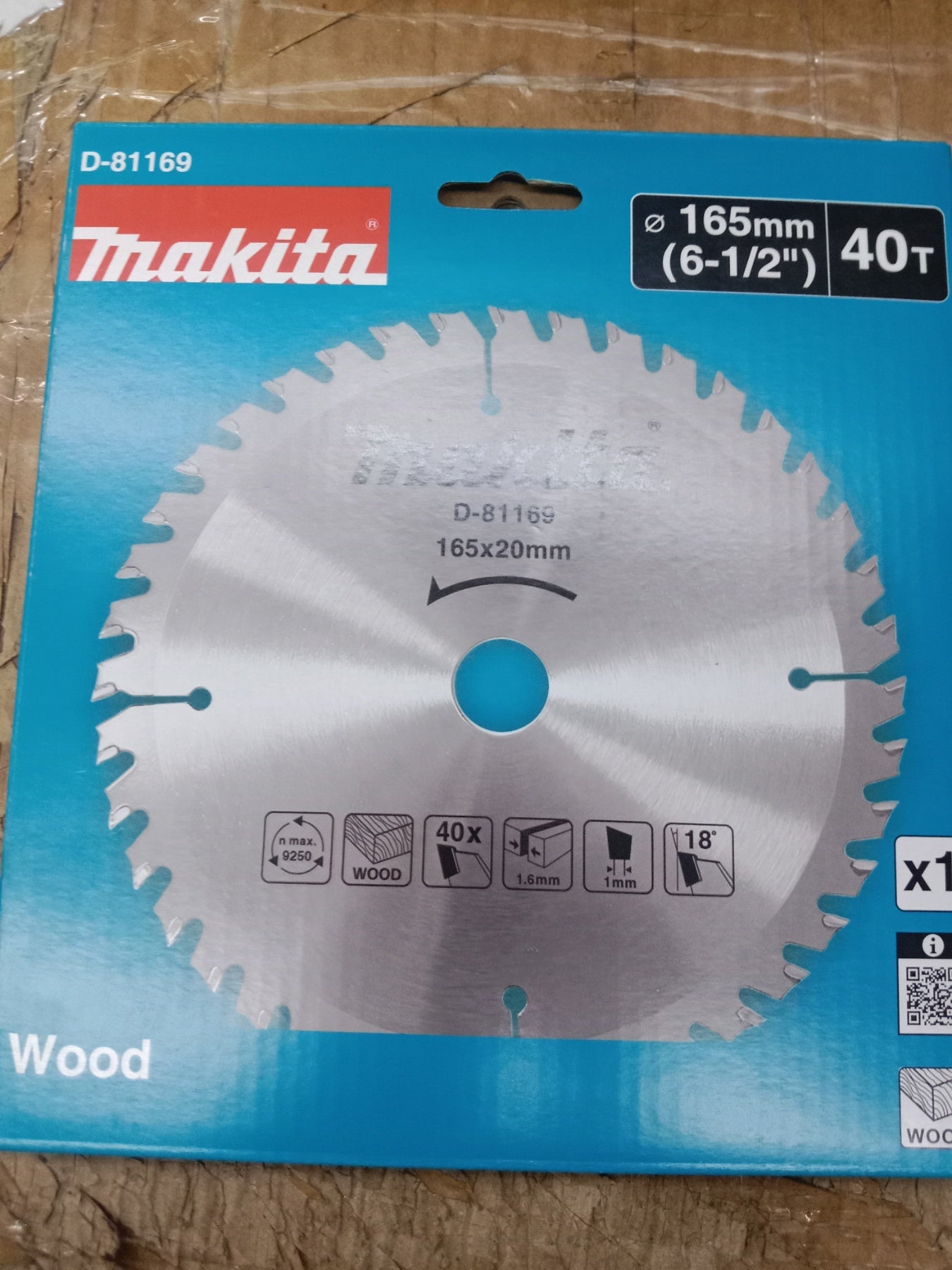 MAKITA D-81169 Circular Saw Blade for Wood 40T (new model)