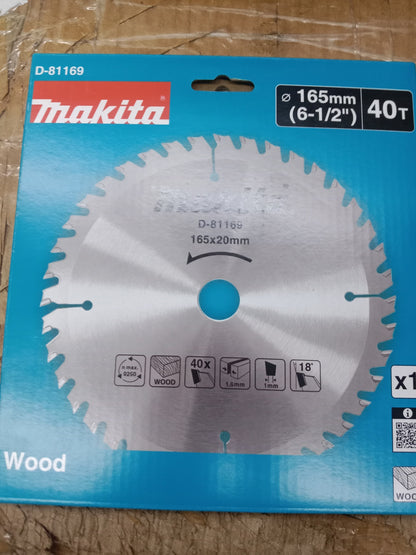 MAKITA D-81169 Circular Saw Blade for Wood 40T (new model)