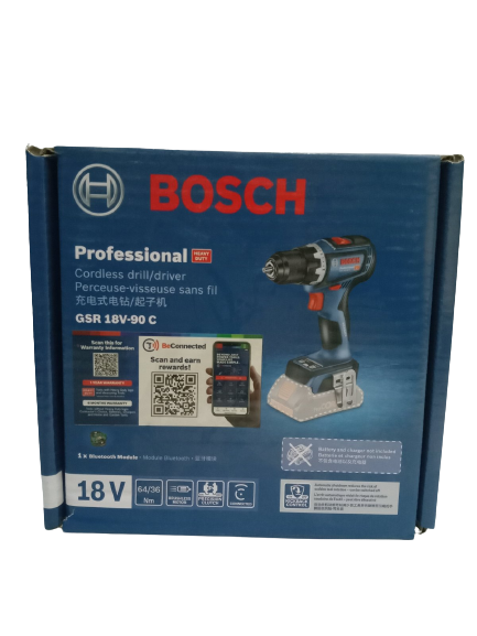 BOSCH GSR 18V-90 C BRUSHLESS Professional Cordless Drill / Driver 18V (BARETOOL)