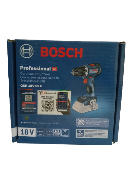 BOSCH GSR 18V-90 C BRUSHLESS Professional Cordless Drill / Driver 18V (BARETOOL)