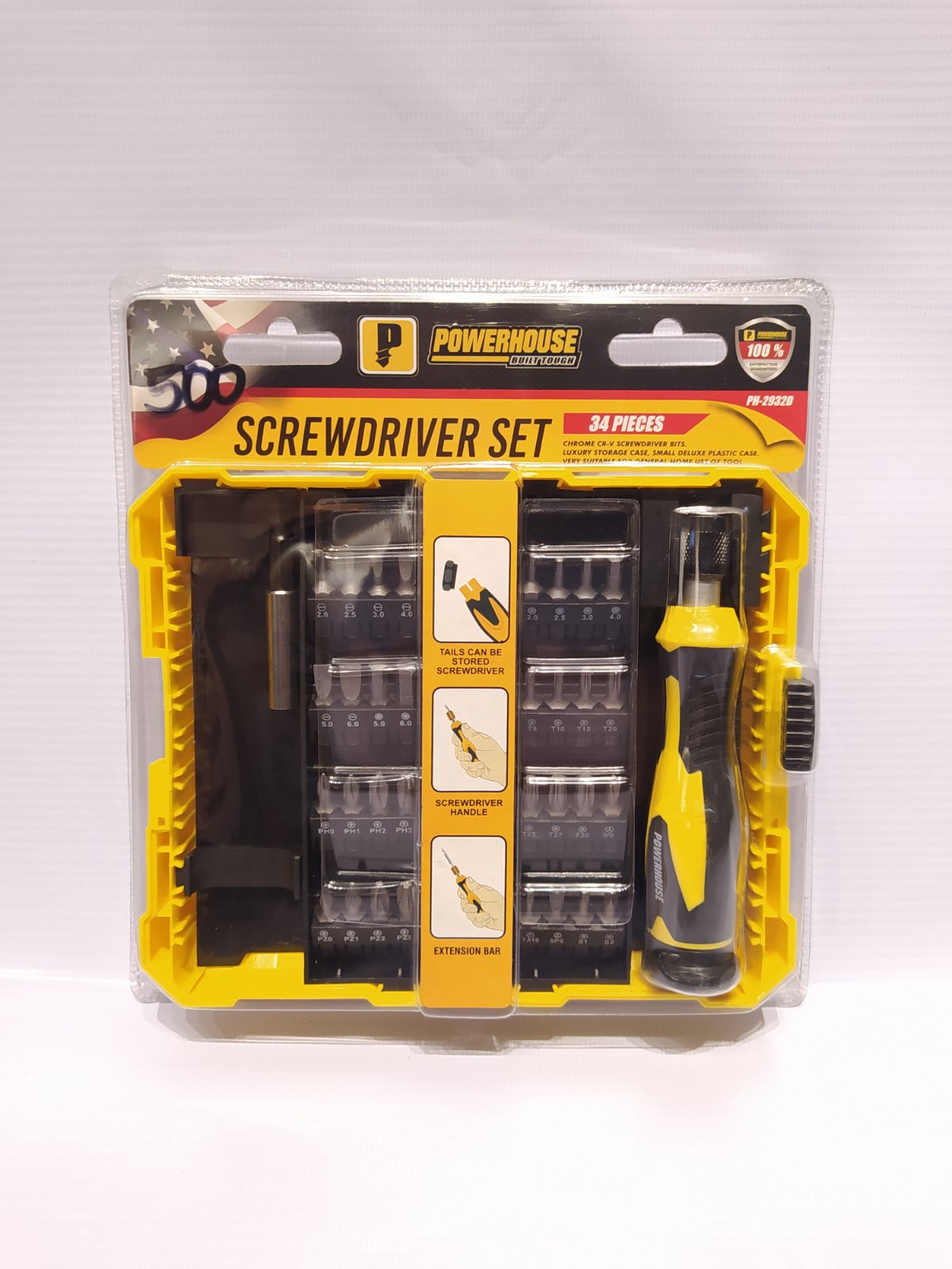 POWERHOUSE PH-2932D Screwdriver Set 34 Pieces