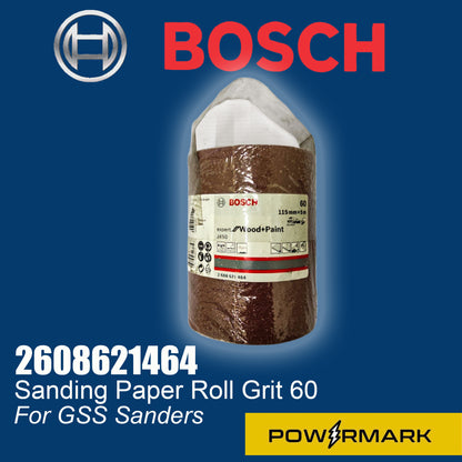 BOSCH 2608621464 Sanding Paper Roll Grit 60 for GSS Sanders