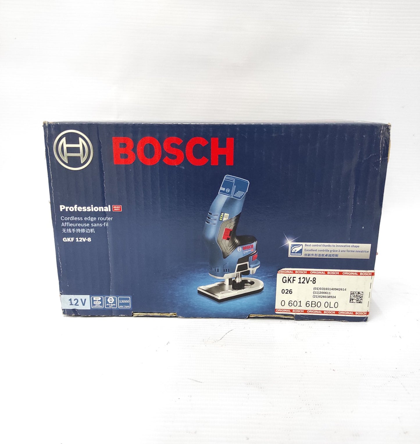 BOSCH GKF 12V-8 Brushless Cordless Palm Router (Solo Tool)