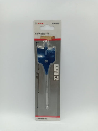 BOSCH 2608595502 Self Cut Speed Spade Bit Hexagon 40 mm