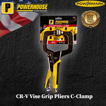 POWERHOUSE CR-V Vise Grip Pliers C-Clamp