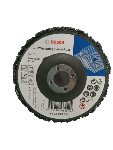 BOSCH 2608619287 Clean & Strip Disc 4" (Best for Stripping Paint and Rus)