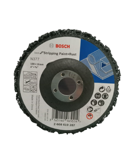 BOSCH 2608619287 Clean & Strip Disc 4" (Best for Stripping Paint and Rus)