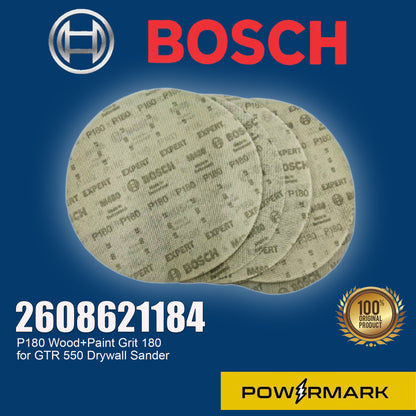 BOSCH 2608621184 P180 Wood+Paint Grit  180 for GTR 550 Drywall Sander