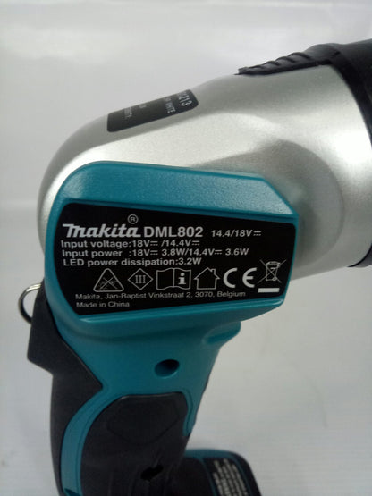 MAKITA DML802 – 160 Lumens Cordless LED Flash Light 18V LXT® Li-Ion [Bare Tool]