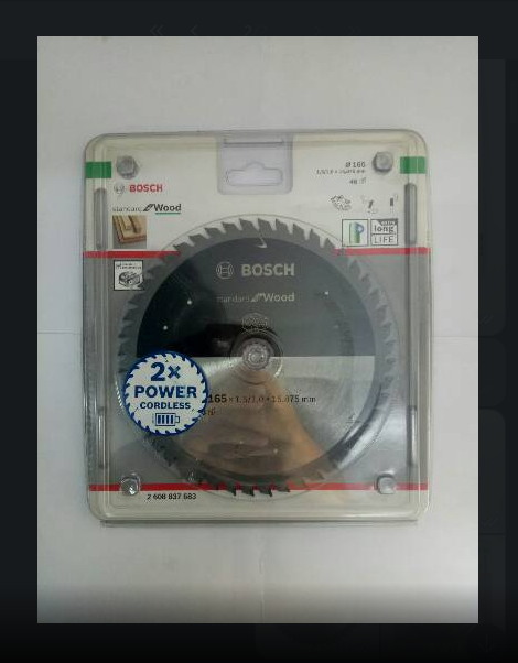 BOSCH 2608837683 Circular Saw Blade Standard for Wood 165mm 48T