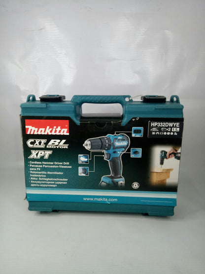 MAKITA HP332DWYE 21 N·m Brushless Cordless Hammer Driver Drill 12Vmax CXT™ Li-Ion [Kit] (3/8″)