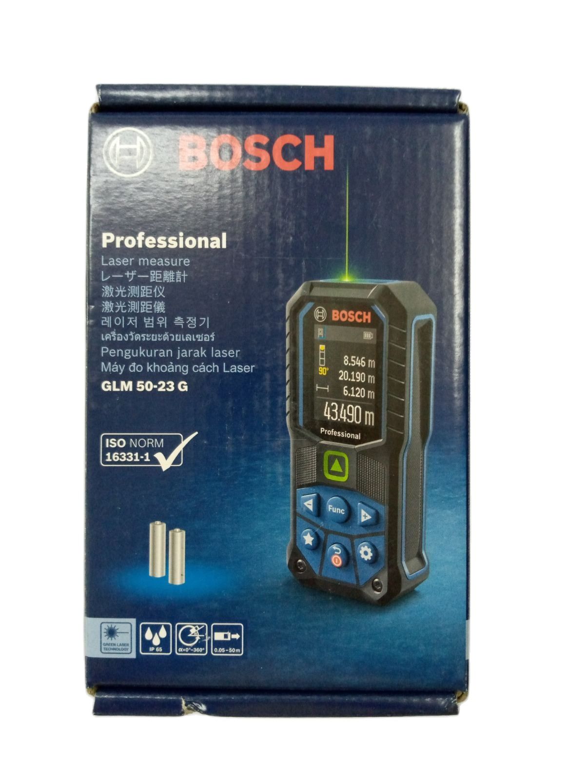 BOSCH GLM 50-23 G Laser Rangefinder / Digital Distance Measure 50 meters