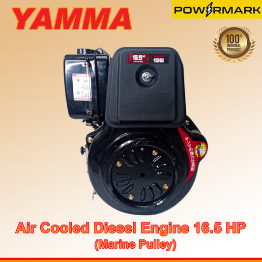 YAMMA Air Cooled Diesel Engine 16.5 HP (Marine Pulley)