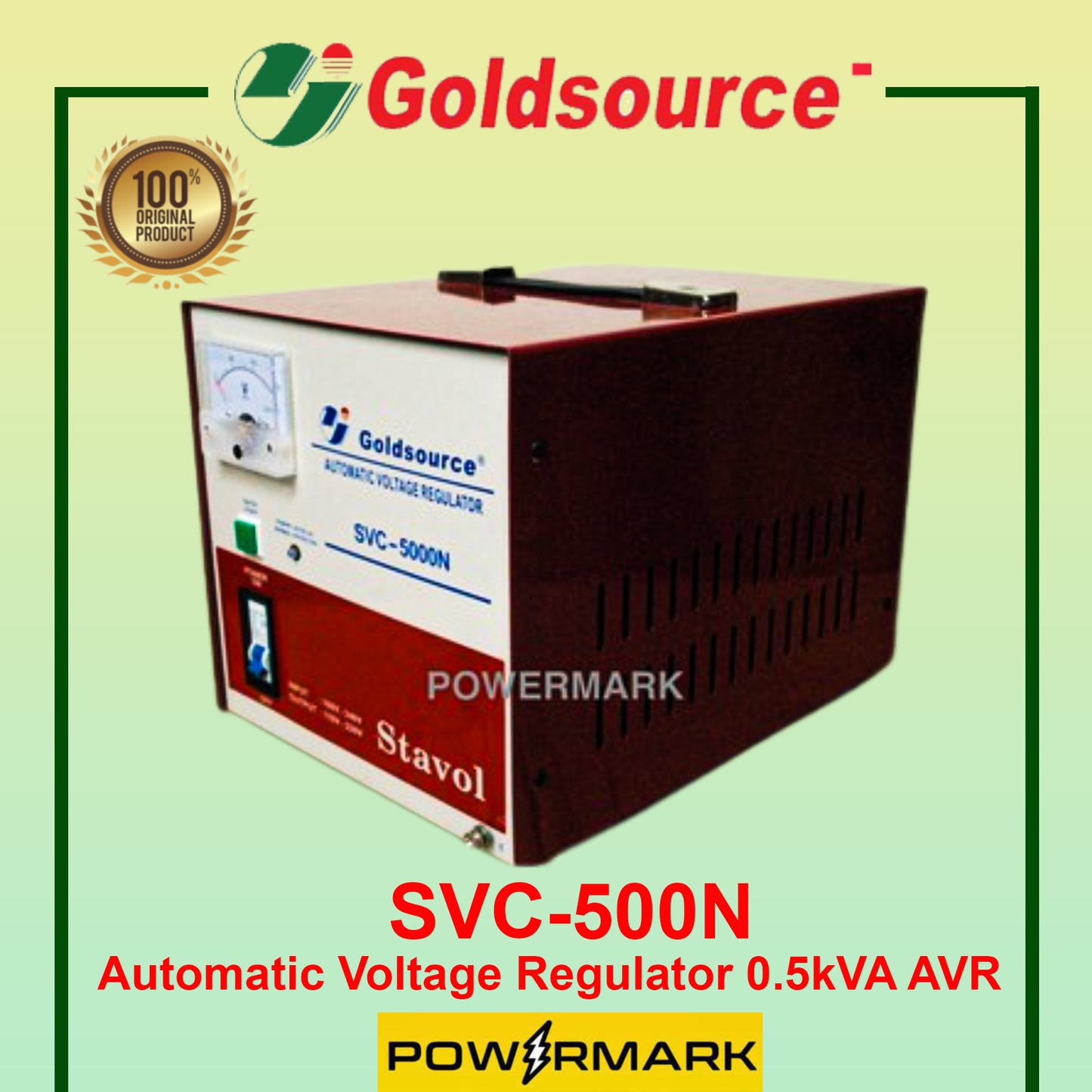 GOLDSOURCE SVC-500N Automatic Voltage Regulator 0.5kVA AVR