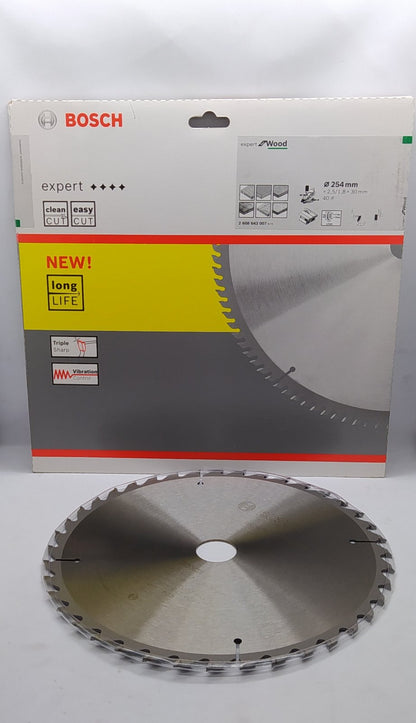 BOSCH 2608643007 Circular Saw Blade Expert for Wood 254mm 40T