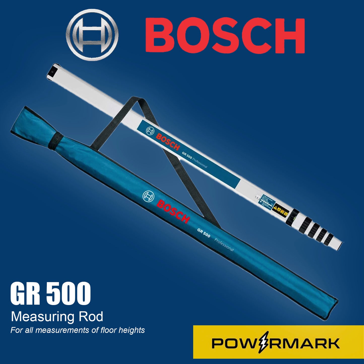 BOSCH GR 500 Leveling Staff / Measuring Rod