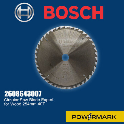 BOSCH 2608643007 Circular Saw Blade Expert for Wood 254mm 40T