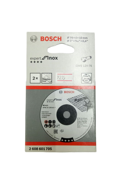 BOSCH 2608601705 INOX (2 pcs) Grinding Discs for GWS 12V-76