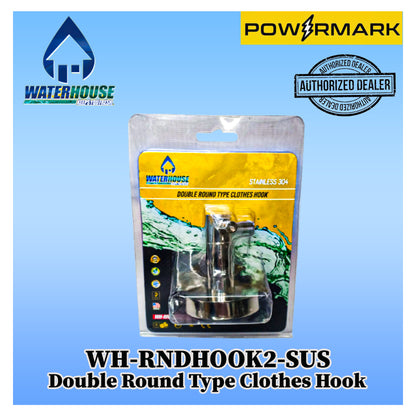 WATERHOUSE WH-RNDHOOK2-SUS Double Round Type Clothes Hook