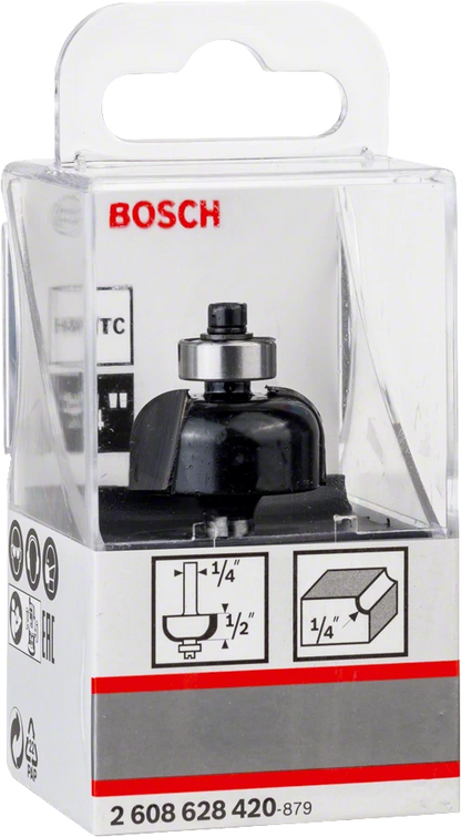 BOSCH 2608628420 Router Bit Cove + Ball 1" (1/4" shank)