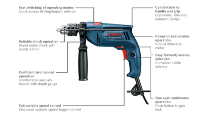 BOSCH GSB 550 Professional Impact Drill