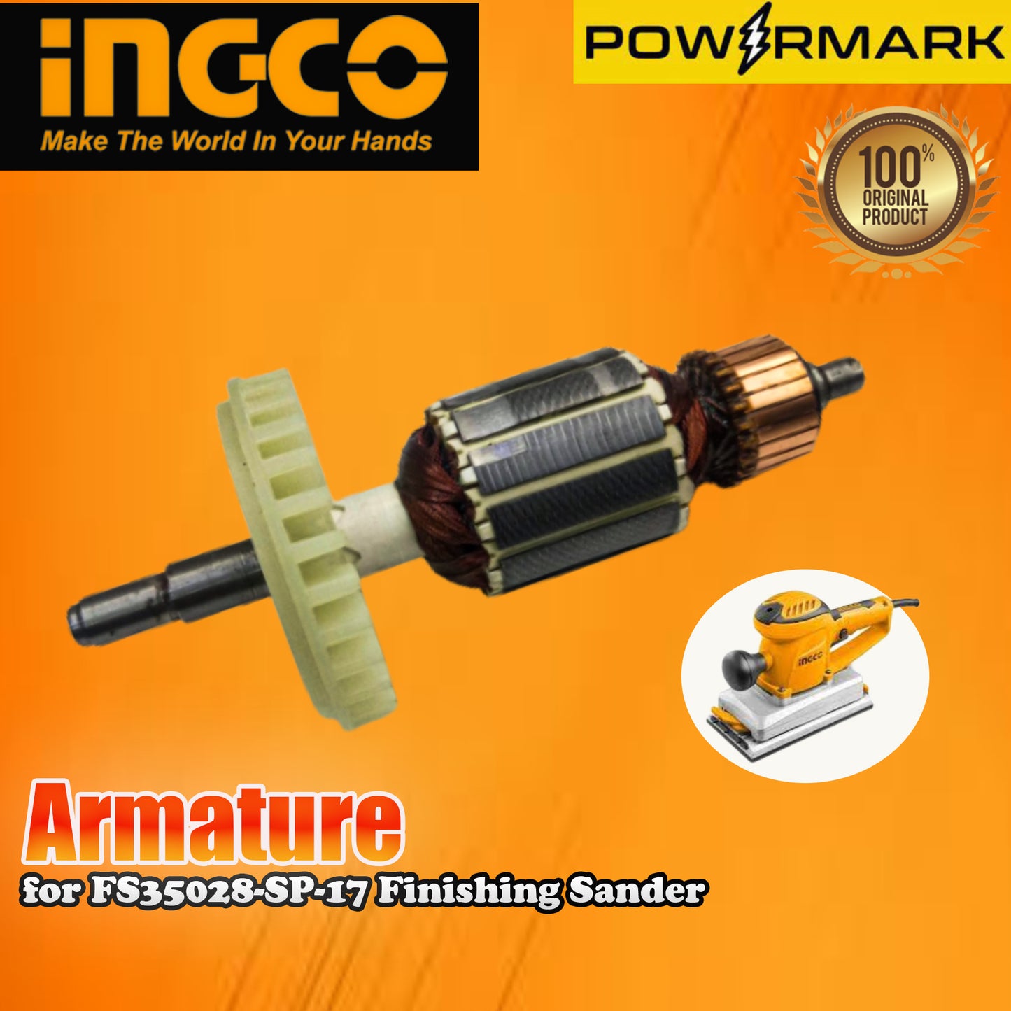 INGCO Armature for FS35028-SP-17 Finishing Sander