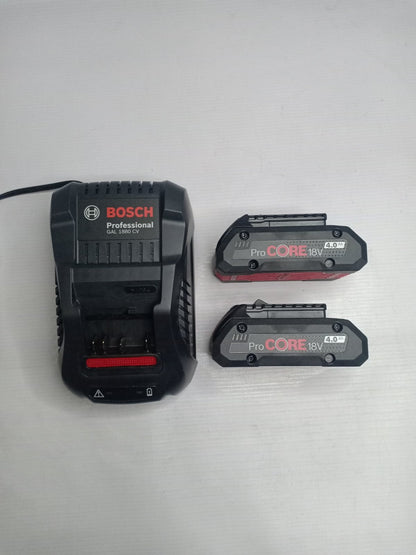 BOSCH 2 x ProCORE 18V 4.0Ah + GAL 1880 CV ProCORE Starter Kit