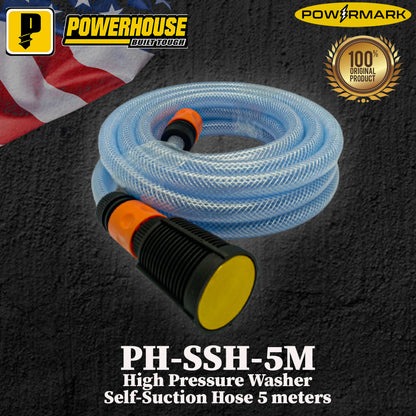 POWERHOUSE PH-SSH-5M High Pressure Washer Self-Suction Hose 5 meters