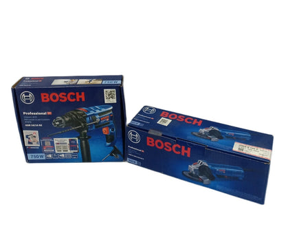 [BUNDLE] BOSCH GSB 16 RE Impact Drill (Carton) + BOSCH GWS 9-100 P Professional Angle Grinder