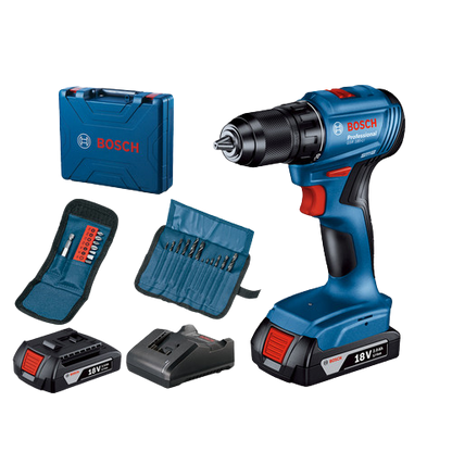 BOSCH GSR 185-Li Brushless Cordless Drill Driver 18V with 23pcs. Accesories