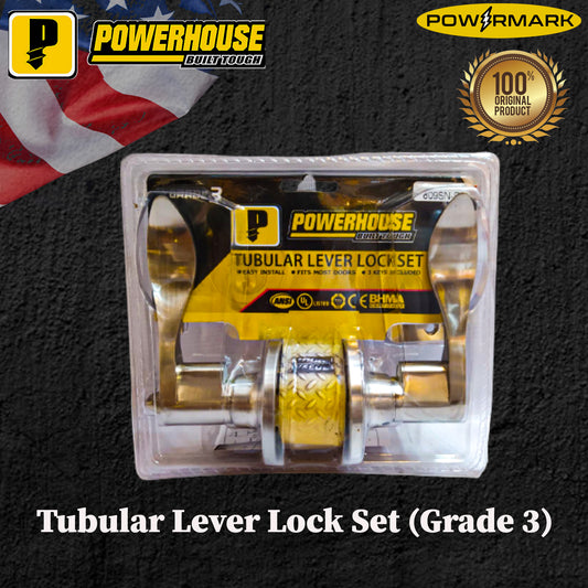 POWERHOUSE Tubular Lever Lock Set (Grade 3)